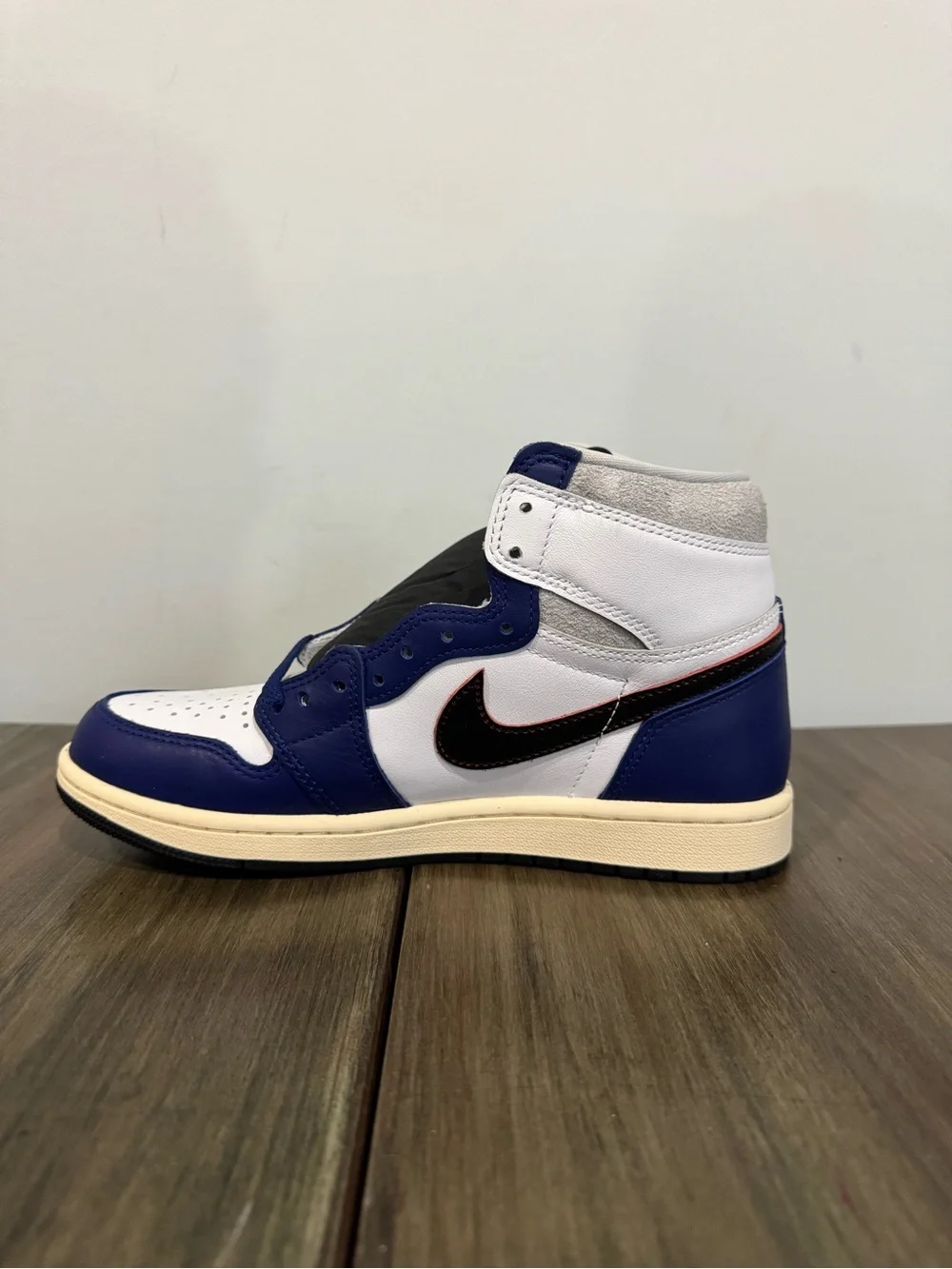 NIKE AIR JORDAN 1 RETRO HIGH OG RARE AIR DEEP ROYAL BLUE SHOES